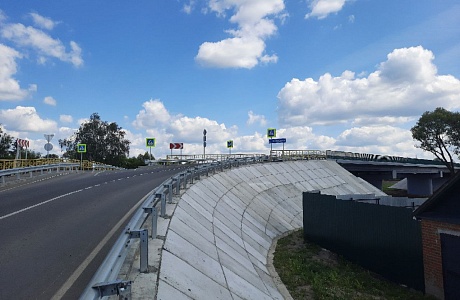 В Нижнеломовском районе Пензенской области завершена реконструкция автомобильного моста