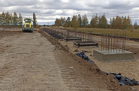 Минград Пензенской области проконтролировал ход строительства нового производственного здания в Бессоновском районе